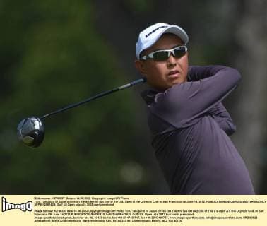 Toru Taniguchi of Japan drives on the 9th tee on day one of the U.S. Open at the Olympic Club in San Francisco on June 14, 2012.  SFP2012061428