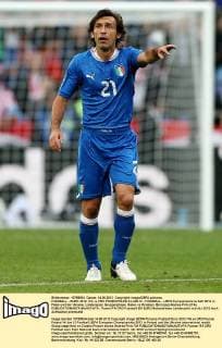 FUSSBALL - EURO 2012, ITA vs CRO POSEN,POLEN,14.JUN.12 - FUSSBALL - UEFA Europameisterschaft 2012 in Polen und der Ukraine, Länderspiel, Gruppenphase, Italien vs Kroatien. Bild zeigt Andrea Pirlo (ITA). 