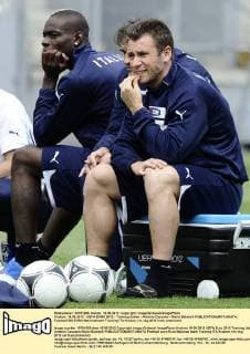 Krakow, 15.06.2012 - UEFA EURO 2012 - Training Italien - Antonio Cassano - Mario Balotelli 