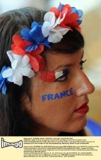 DONETSK, JUNE 15, 2012. A supporter of the French team before a Euro 2012 football match  RE101365
