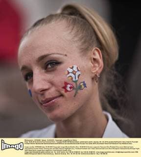 Kiew 15.06.2012 Ukraine Fan Fanzone Kiew