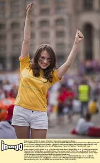 Kiew 15.06.2012 Ukraine Fan Fanzone Kiew