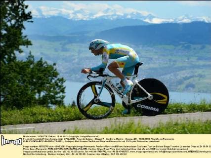 Frederik Kessiakoff from Astana team CYCLISME : Tour de Suisse - Etappe 7 - Contre la Montre - Gossau ZH - 15 06 2012 PhotoNews Panoramic 