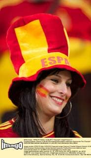 Fussball Gdansk Danzig 14.06.2012 Europameisterschaften weiblicher Spanischer Fan