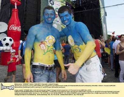 Ukraine fans at fanzone during UEFA EURO 2012 xVIxWillemxJanxDijkdrentxIVx 978214