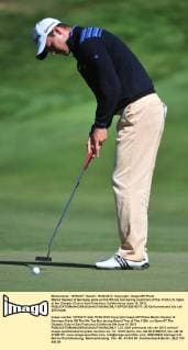 Martin Kaymer of Germany putts on the 5th tee box during round two of the 112th U.S. Open at the Olympic Club in San Francisco, California on June 15, 2012.  SFP20120615317
