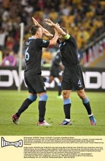Kiew 15.06.2012 Torjubel: John Terry (England), Steven Gerrard (England) Schweden - England