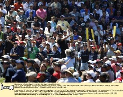 June 15, 2012: Tiger Woods in action during the second round of the 112th U.S. Open at The Olympic Club in San Francisco, California. GOLF 2012: 112th US Open JUN 15 - ZUMAcb8
