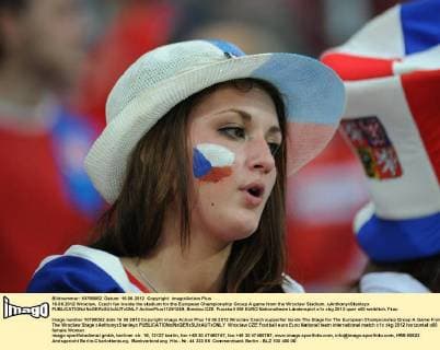 16.06.2012 Wroclaw, Czech fan inside the stadium for the European Championship Group A game from the Wroclaw Stadium. xAnthonyxStanleyx  ActionPlus11291249