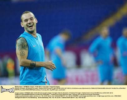 Wesley Sneijder of Holland Portugal v Netherlands Group B: UEFA EURO 2012 2011 2012 xVIxWillemxJanxDijkdrentxIVx 979778