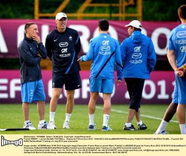 Franck RIBERY - Laurent BLANC FOOTBALL : Equipe de France Euro 2012 - 16 06 2012 AnthonyBIBARD FEP Panoramic 