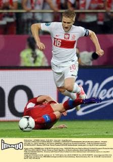 16.06.2012 WROCLAW STADION MIEJSKI FOOTBALL EUROPEAN CHAMPIONSHIPS UEFA EURO 2012 CZECHY - POLSKA (POLAND VS. CZECH REPUBLIC) N Z DAVID LIMBERSKY JAKUB Kuba BLASZCZYKOWSKI -  20120616LUK021