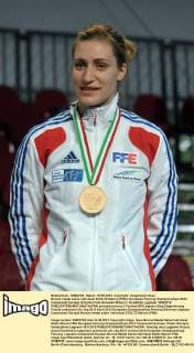Bronze medal sabre individual STOLTZ Marion (FRA); European Fencing Championships 2012 Campionati Europei Scherma Foto Giovanni Minozzi Insidefoto Legnano 16 6 2012 giovannixminozzi