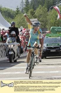 Sörenberg 17.06.2012, Tour de Suisse 2012, 9. Etappe, Näfels-Lintharena - Sörenberg, KANGERT Tanel (Est) ASTANA PRO TEAM (AST), Sieger der Etappe