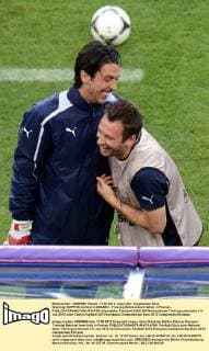 Gianluigi BUFFON, Antonio CASSANO - Training Nationalteam Italien in Poznan - allexsabba