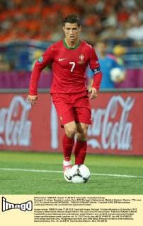 Portugals Cristiano Ronaldo in action..Euro 2012 Portugal v Netherlands, Metalist Stadium, Kharkiv, 17th June 2012. Pic David Klein SPORTIMAGE... EDITORIAL USE ONLY. No use with unauthorised audio, video, data, fixture lists, club league logos or live services. Online in-match use limited to 120 images, no video emulation. No use in betting, games or single club league player publications.