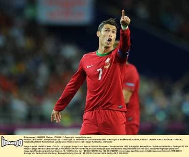 Football - European Championships 2012 - Portugal vs. Netherlands Christiano Ronaldo of Portugal at the Metalist Stadium, Kharkiv, Ukraine 