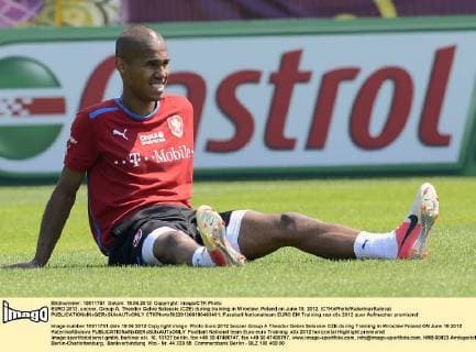 EURO 2012, soccer, Group A, Theodor Gebre Selassie (CZE) during training in Wroclaw, Poland on June 18, 2012. (CTKxPhoto KaterinaxSulova)  CTKPhoto502201206180463401