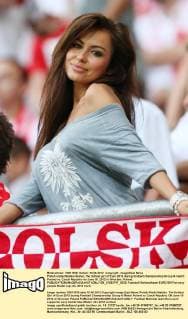 Polish model Natalia Siwiec, the hottest girl of Euro 2012 during football championship Group A match Poland vs. Czech Republic on June 16, 2012 in Wroclaw, Poland.  EN_01033747_0033