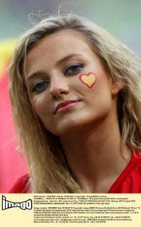 FUSSBALL - EURO 2012, DANZIG,18.JUN.12 - FUSSBALL - Europameisterschaft 2012, Länderspiel, Gruppenphase, Spanien. Bild zeigt einen Fan. 