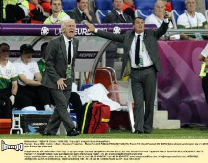 Poznan - Euro 2012 - Italien - Irland - Giovanni Trapattoni - Marco Tardelli 
