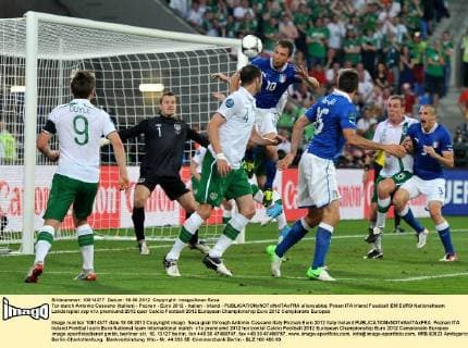 Tor durch Antonio Cassano (Italien) - Poznan - Euro 2012 - Italien - Irland - allexsabba