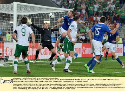 Tor durch Antonio Cassano (Italien) - Poznan - Euro 2012 - Italien - Irland - allexsabba