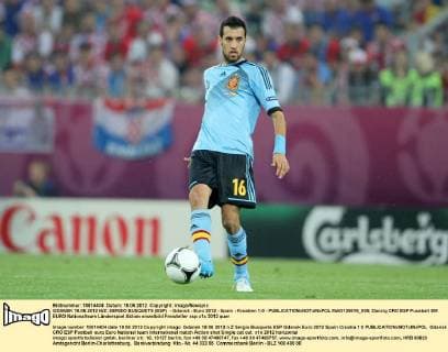 GDANSK 18.06.2012 N Z: SERGIO BUSQUETS (ESP) - Gdansk - Euro 2012 - Spain - Kroatien 1:0 -  MAO120618_005
