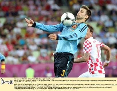 Gdansk - Euro 2012 - Croatia - Spain 0:1 - ) NZ GERARD PIQUE -  20120618CSJP3015