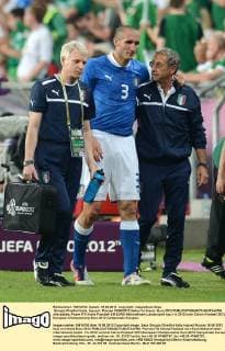 Giorgio Chiellini Italia. Injured - Poznan 18 06 2012 Italien Vs Irland - Euro 2012 allexsabba