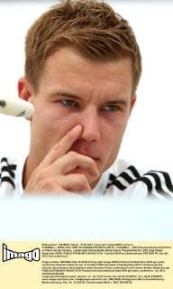 FUSSBALL - EURO 2012, GER, PK DANZIG,POLEN,19.JUN.12 - FUSSBALL - UEFA Europameisterschaft 2012 in Polen und der Ukraine, Länderspiel, Nationalteam Deutschland, Pressekonferenz. Bild zeigt Holger Badstuber (GER). 