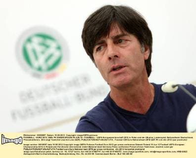 FUSSBALL - EURO 2012, GER, PK DANZIG,POLEN,19.JUN.12 - FUSSBALL - UEFA Europameisterschaft 2012 in Polen und der Ukraine, Länderspiel, Nationalteam Deutschland, Pressekonferenz. Bild zeigt Teamchef Joachim Löw (GER). 