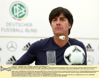 FUSSBALL - EURO 2012, GER, PK DANZIG,POLEN,19.JUN.12 - FUSSBALL - UEFA Europameisterschaft 2012 in Polen und der Ukraine, Länderspiel, Nationalteam Deutschland, Pressekonferenz. Bild zeigt Teamchef Joachim Löw (GER). 