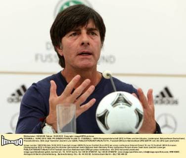 FUSSBALL - EURO 2012, GER, PK DANZIG,POLEN,19.JUN.12 - FUSSBALL - UEFA Europameisterschaft 2012 in Polen und der Ukraine, Länderspiel, Nationalteam Deutschland, Pressekonferenz. Bild zeigt Teamchef Joachim Löw (GER). 