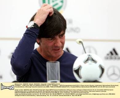 FUSSBALL - EURO 2012, GER, PK DANZIG,POLEN,19.JUN.12 - FUSSBALL - UEFA Europameisterschaft 2012 in Polen und der Ukraine, Länderspiel, Nationalteam Deutschland, Pressekonferenz. Bild zeigt Teamchef Joachim Löw (GER). 