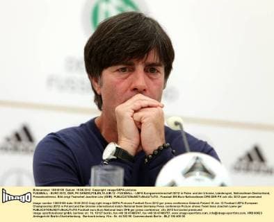 FUSSBALL - EURO 2012, GER, PK DANZIG,POLEN,19.JUN.12 - FUSSBALL - UEFA Europameisterschaft 2012 in Polen und der Ukraine, Länderspiel, Nationalteam Deutschland, Pressekonferenz. Bild zeigt Teamchef Joachim Löw (GER). 