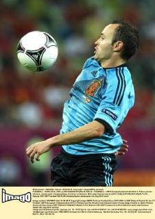 FUSSBALL - EURO 2012, CRO vs ESP DANZIG,POLEN,18.JUN.12 - FUSSBALL - UEFA Europameisterschaft 2012 in Polen und der Ukraine, Länderspiel, Gruppenphase, Kroatien vs Spanien. Bild zeigt Andres Iniesta (ESP). 