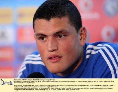 LEGIONOWO - GREECE NATIONAL FOOTBALL TEAM PRESS CONFERENCE KYRIAKOS PAPADOPOULOS -  120619PYK035
