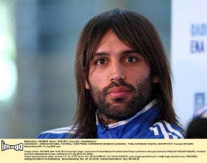 LEGIONOWO - GREECE NATIONAL FOOTBALL TEAM PRESS CONFERENCE GEORGIOS SAMARAS -  120619PYK037