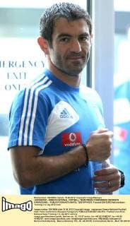 LEGIONOWO - GREECE NATIONAL FOOTBALL TEAM PRESS CONFERENCE GEORGIOS KARAGOUNIS -  120619PYK033