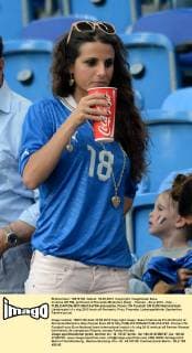 Cristina DE PIN, girlfriend of Riccardo Montolivo (Italy) - Poznan - Euro 2012 - Italy - - allexsabba
