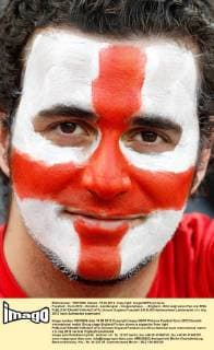 Fussball - Euro 2012 - Donetsk - Länderspiel - Gruppenphase - - England - Bild zeigt einen Fan von ENG. 