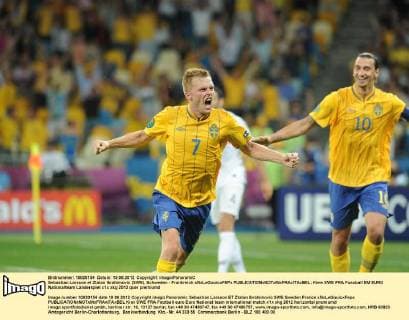 Sebastian Larsson et Zlatan Ibrahimovic (SWE), Schweden - Frankreich xNxLeGouicxFEPx 