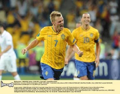 Sebastian Larsson et Zlatan Ibrahimovic (SWE), Schweden - Frankreich xNxLeGouicxFEPx 