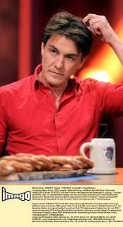 Comedian Matze Knop ( GER eigentl. Matthias Knop ) anläßlich der ARD Sport-Talkrunde Waldis EM Club am 19.06.2012 vor dem Porticus des Bayerischen Bahnhofs in Leipzig.