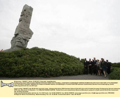 Wolfgang Niersbach DFB president GDANSK 20.06.2012 EURO 2012 FOOTBALL EUROPEAN CHAMPIONSHIP GERMAN FEDERATION DFB VISITS WESTERPLATTE MONUMENT FOT. WOJCIECH FIGURSKI NEWSPIX.PL  20120620fig014