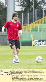 WROCLAW 20 06 2012 TOMAS ROSICKY Czech Republic 10 TRAINING OF CZECH REPUBLIC NATIONAL FOOTBALL TEAM AT MUNICIPAL STADIUM OPOROWSKA WROCLAW -  BOR_20120620_1949