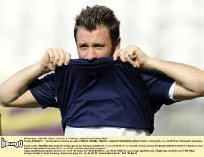 Krakau 20 06 2012 - Training Italien; Antonio Cassano 