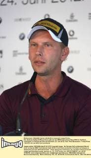 Der deutsche Golfprofi Marcel Siem während der BMW International Open 2012 im Golfclub Lärchenhof in Pulheim bei Köln am Mittwoch, 20. Juni 2012. Foto: Peter Brenneken TriAss-Photo