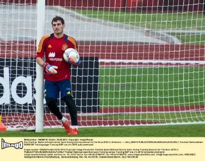 Iker Casillas. Spain national soccer team during training session for the Euro 2012 in Gniewino --- delu_200612 
